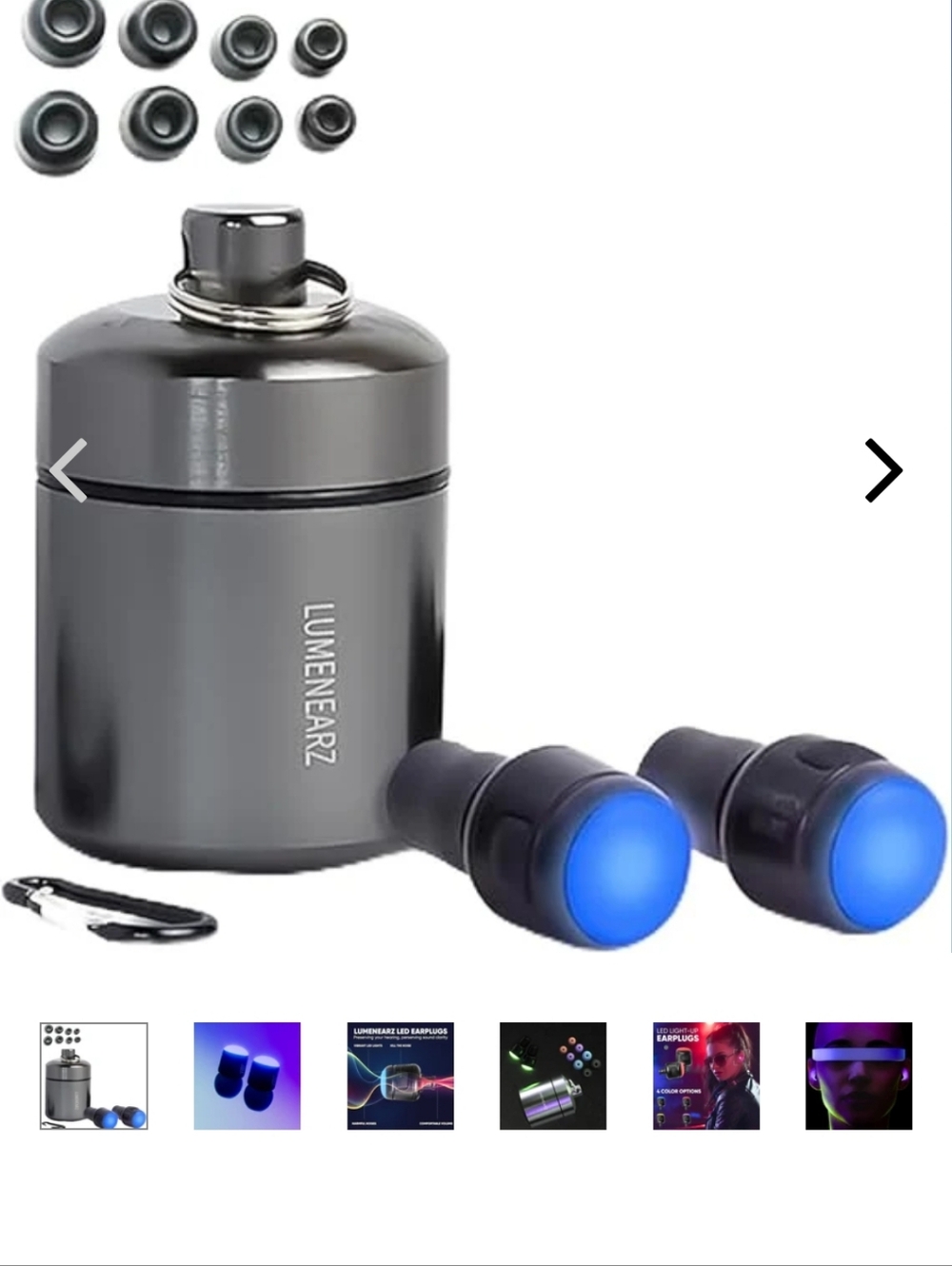 Lumenearz LED Noise Reduction Earplugs - Picture 8 of 8